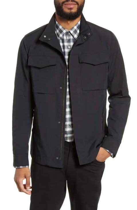 Theory Other - Theory Yost N Fuel Stand Collar Field Jacket S Black Utility Minimalist Cargo